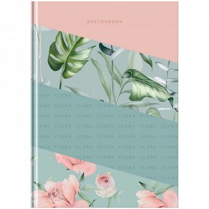 Скетчбук 80л. А5 7БЦ BG ""Gently"", матовая ламинация, 100г/м2