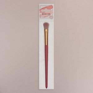 Кисть для макияжа, 16,5 см, цвет розовый/золотистый