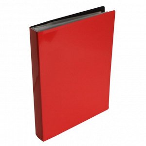 Папка с 100 вкладышами А4, 700 мкм, Calligrata DeLuxe, 40 мм, в коробке, красная