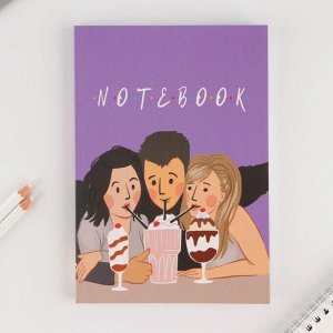 Ежедневник в тонкой обложке А5, 80 листов NOTEBOOK friends