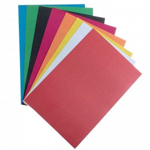 Набор для детского творчества А4, 8 листов картон цветной немелованный + 8 листов бумага цветная двухсторонняя