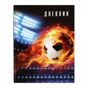 Дневник для 1-4 класса "Футбол", твёрдая обложка, глянцевая ламинация, 48 листов