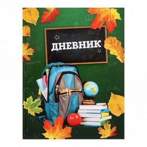 Дневник для 1-4 класса "Школа", твёрдая обложка, глянцевая ламинация, 48 листов