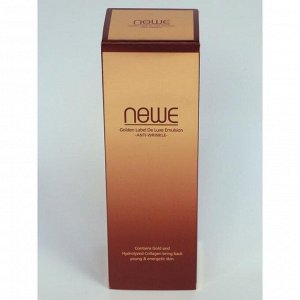 Эмульсия для лица NEWE Golden Label de Luxe, с частицами золота, 150 мл