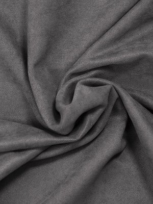 Швейный цех "Маруся" Комплект штор КАНВАС (эффект замши) цвет СЕРЫЙ: 2 шторы по 150 см