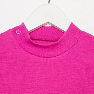 Джемпер (водолазка) для девочки Л2699, цвет цвет розовый, рост 80 см (48)