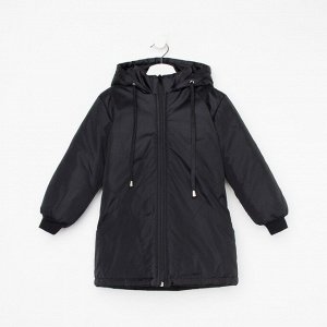 Куртка для мальчика, цвет чёрный, рост 104-110 см