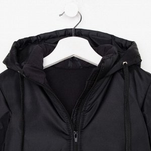 Куртка для мальчика, цвет чёрный, рост 104-110 см