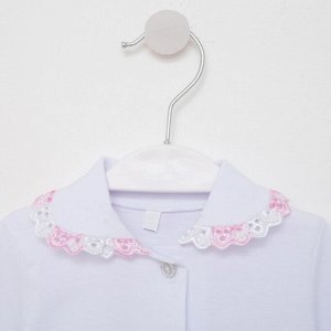 Рубашечка для девочки А.Тя/233-Кп01-Т, цвет белый, рост 68 см