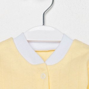 Кофточка детская цвет желтый, рост 62 см