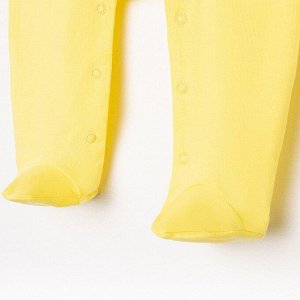 Полукомбинезон детский, цвет жёлтый, рост 62 см