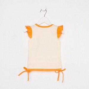 Рубашка для девочки, рост 80 см, цвет оранжевый