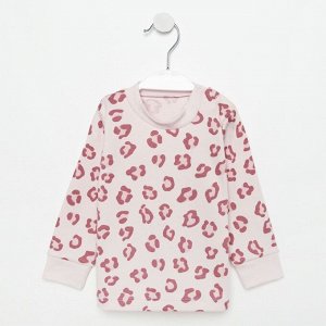 Кофточка для девочки «Леопард», цвет розовый, рост 68 см