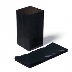 Пакет для рассады, 3 л, 11 × 30 см, полиэтилен толщиной 60 мкм, с перфорацией, чёрный, Greengo