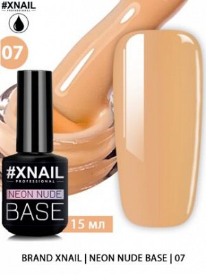 Xnail, Neon Nude Base 7, 15 ml