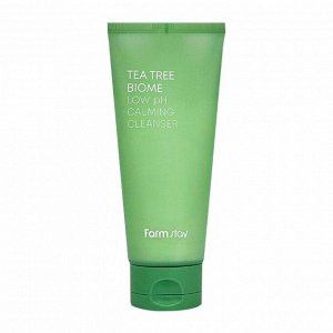 Успокаивающее очищающее средство с низким pH (180мл) FARM STAY TEA TREE BIOME LOW PH CALMING CLEANSER (180ml)