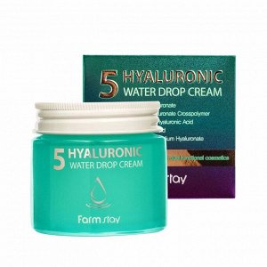 Крем с 5 видами гиалуроновой кислоты (80мл) FARM STAY 5 HYALURONIC WATER DROP CREAM (80ml)