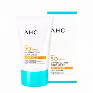 AHC UV Perfection Aqua Moist Sun Cream SPF50+, PA++++ Увлажняющий солнцезащитный крем для лица
