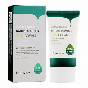 Farm Stay Cica Farm Nature Solution Sun Cream 50SPF Крем солнцезащитный