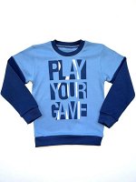 Джемпер для мальчика &quot;Play your game&quot; (интерлок)