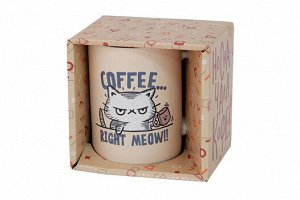 Кружка "Coffee right meow!!" 410мл, в п.у. KRJYD926 ВЭД