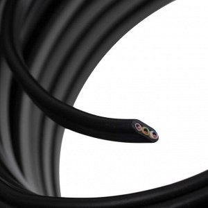 Кабель «ULC» ВВГ-Пнг(A)-LS, сечение 3x2.5 мм2, 100 м, ГОСТ, чёрный