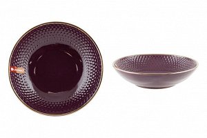 "Ornament" Burgundy Тарелка суповая 20см