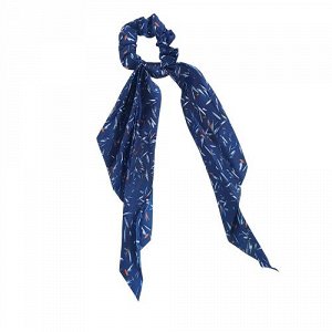 Платок с резинкой для волос, синяя, арт.060.279