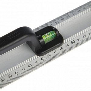 Линейка-уровень ТУНДРА, металлическая, пластиковая ручка, 2 глазка, 800 мм