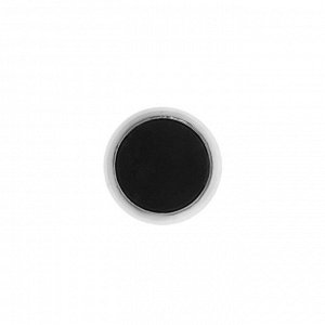 Ручка кнопка  РК101, цвет хром с черной вставкой
