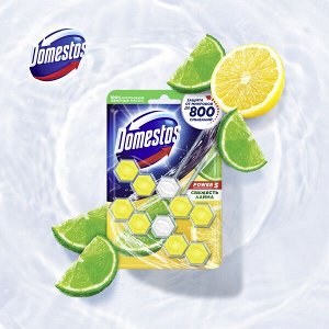 Блок гигиен. DOMESTOS 2*55г Power 5 д/унитаза Дуо Свежесть лайма
