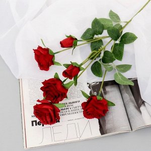 Цветы искусственные "Роза Глория Дей" d-4 см красный