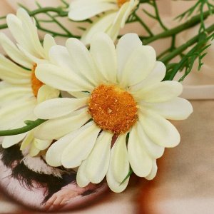 Цветы искусственные «Арктотис», h=35 см, d=3.5 см, жёлтые