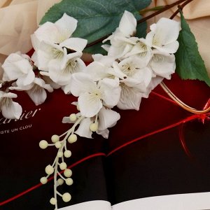 Цветы искусственные "Гладиолус Бритт" 75 см, белый