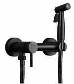 Смеситель Frap F7503-6 с гигиеническим душем, черный