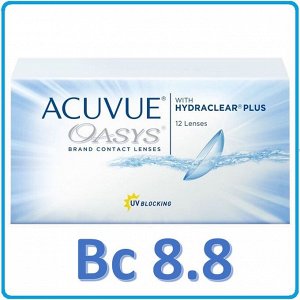2-недельные контактные линзы ACUVUE OASYS (12 линз) BC 8.8