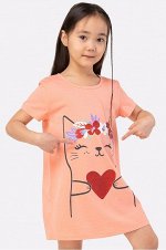 Ночная сорочка для девочки персиковый