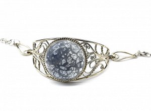 Браслет из флюорита " Круг ", 18,5см.