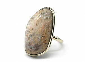Кольцо солнечный камень " Грация " 18*32мм, размер 19,5