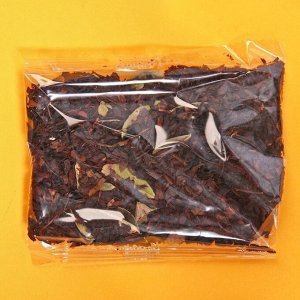 Чёрный чай «За тебя, милый друг», с ягодами аронии и листочками брусники, 20 г.