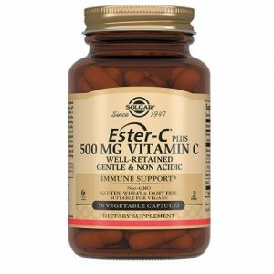 СОЛГАР Эстер-С плюс витамин С 500 мг капс. №50 (БАД), Solgar Vitamin and Herb