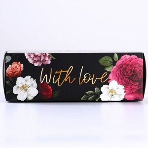 Коробка для сладостей «With love», 14,5 х 5 х 6 см