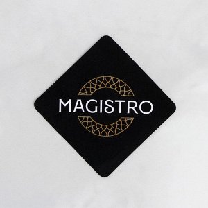Скалка из мрамора Magistro, 25x2,2 см, цвет чёрный