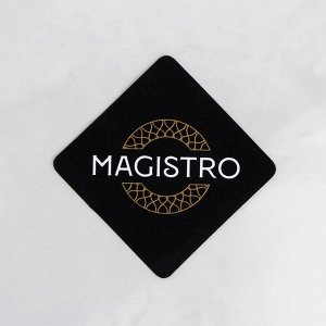 Скалка из мрамора Magistro, 25x2,2x2,2 см, цвет белый