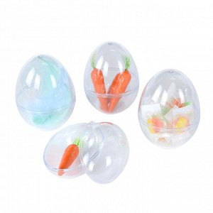 Прозрачные пластиковые яйца.  Набор 5 шт