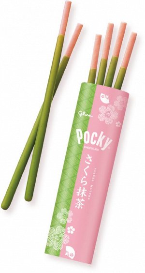 Pocky Sakura Matcha 114g - Поки матча сакура. 9шт