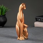 Фигура &quot;Кошка с котенком&quot; бронза, 21х7х7см