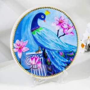 Тарелка декоративная «Райская птичка», настенная, D = 20 см