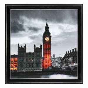 Картина "Вечерний Лондон" 25х25(28х28) см
