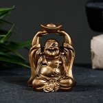 Фигура &quot;Хотей со слитком&quot; бронза, 7х5х4см